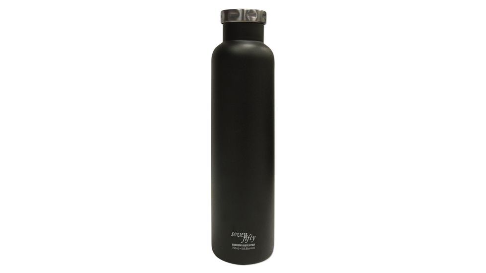 Lifeline Double-Wall Vacuum-Insulated Wine Growler - 750 mL-Black Pinot Noir