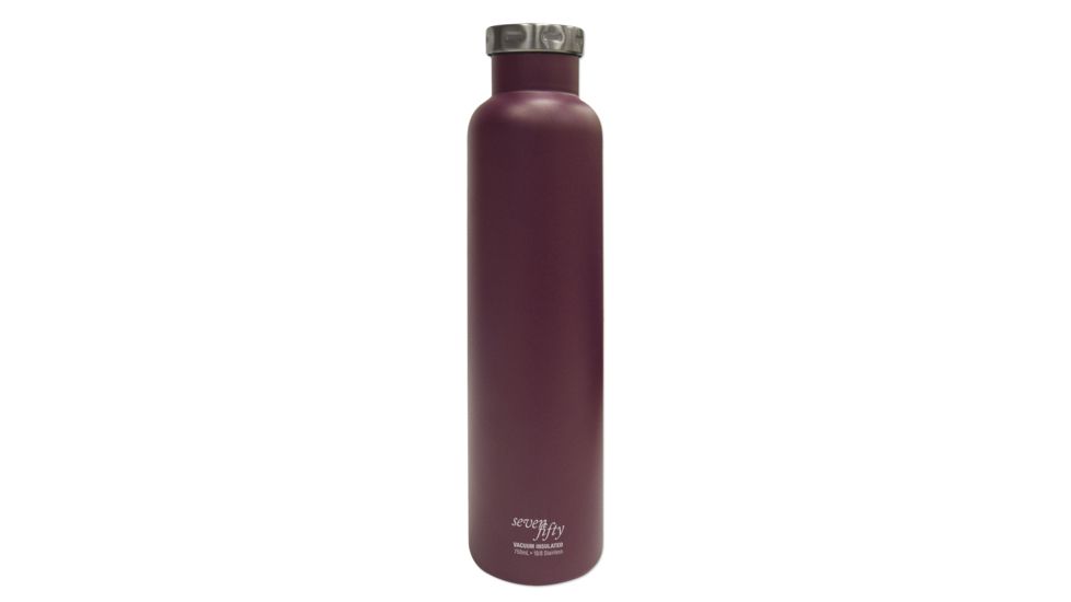 Lifeline Double-Wall Vacuum-Insulated Wine Growler - 750 mL-Burgundy