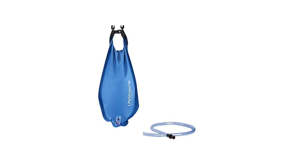 LifeStraw Flex Water Filter with Gravity Bag, Dusty Mountain Blue, 3 liters, LSFX01GB01