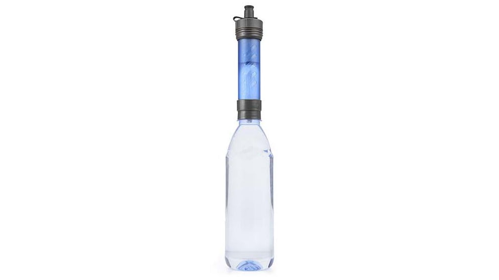 LifeStraw Flex Water Filter with Gravity Bag, Dusty Mountain Blue, 3 liters, LSFX01GB01