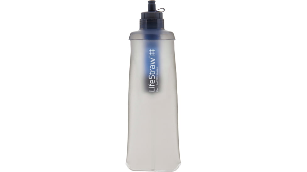 LifeStraw Flex with Collapsible Squeeze Bottle, Gray, LSFX01BK01