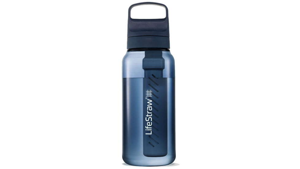 LifeStraw Go Series 1 L Water Bottle w/Filter, Aegean Sea, 1 Liter, LGV41LASWW