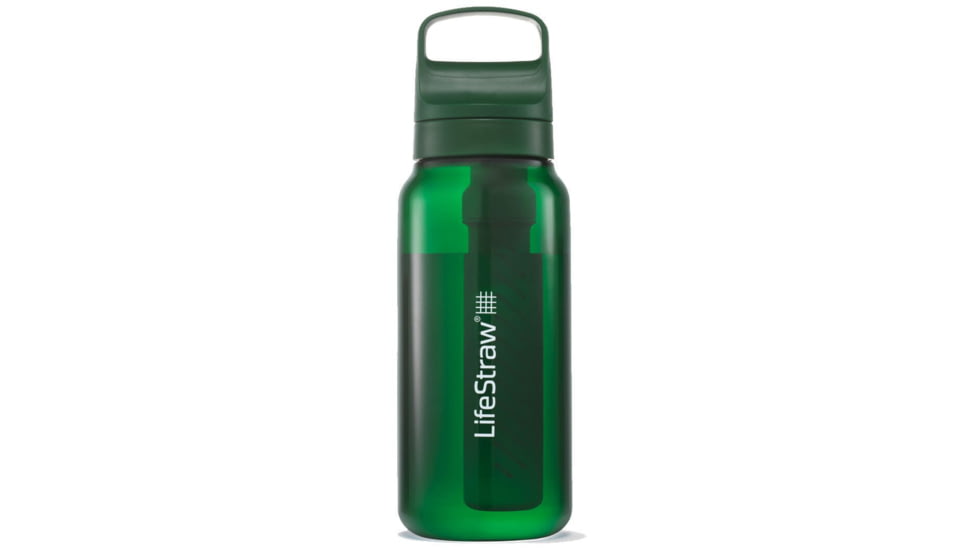 LifeStraw Go Series 1 L Water Bottle w/Filter, Terrace Green, 1 Liter, LGV41LGRWW