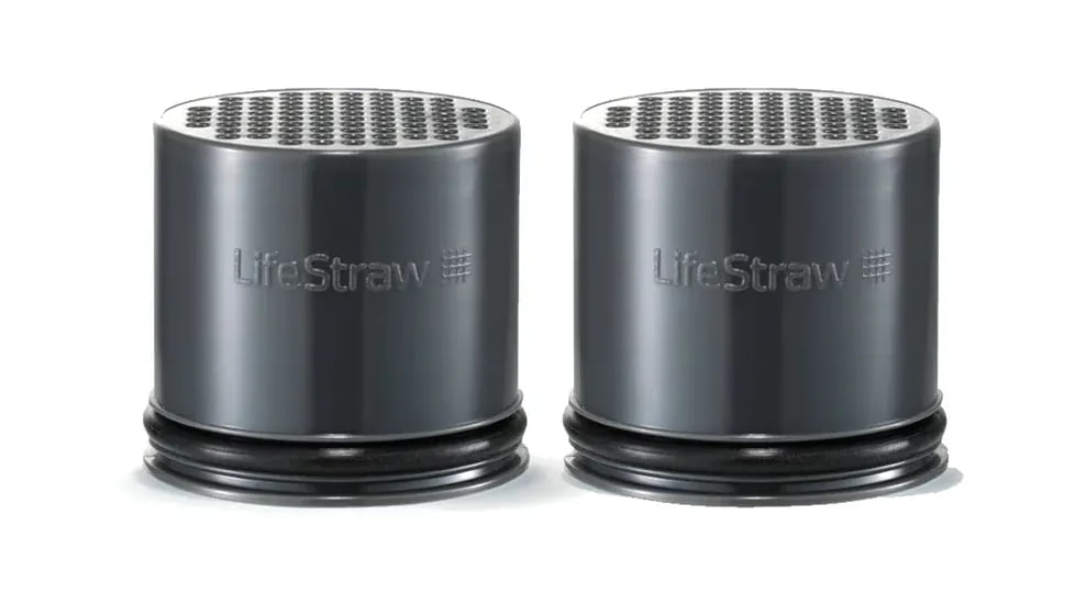 LifeStraw Go Universal Activated Carbon Filter w/Tritan Renew, Carbon, LSGO2PKCF1