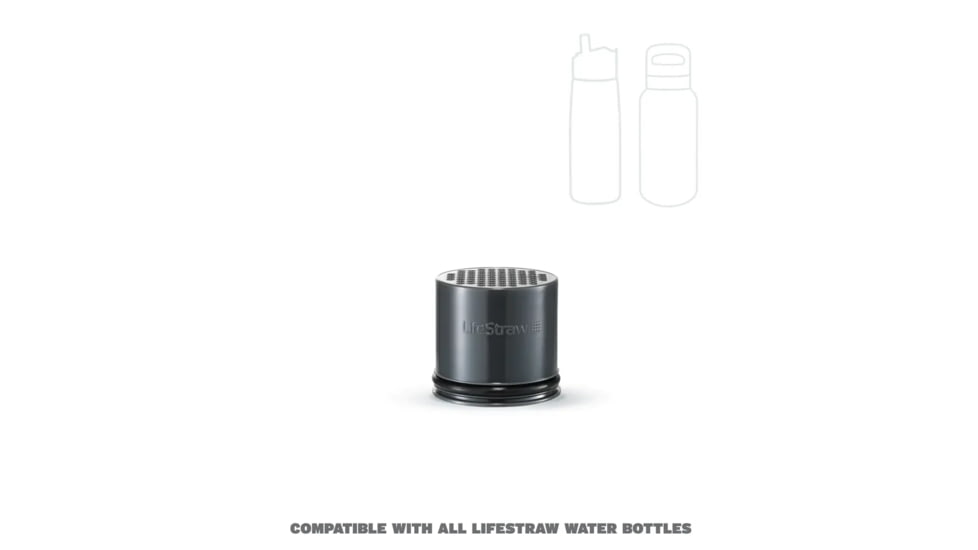 LifeStraw Go Universal Activated Carbon Filter w/Tritan Renew, Carbon, LSGO2PKCF1