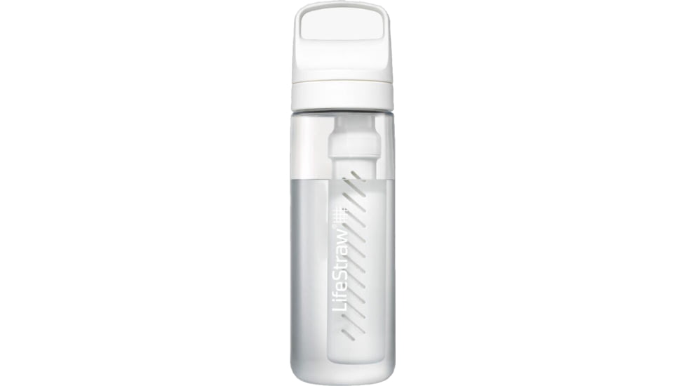 LifeStraw Go Water 22 Oz Bottle w/Filter, Clear, 22oz, LGV422CLWW