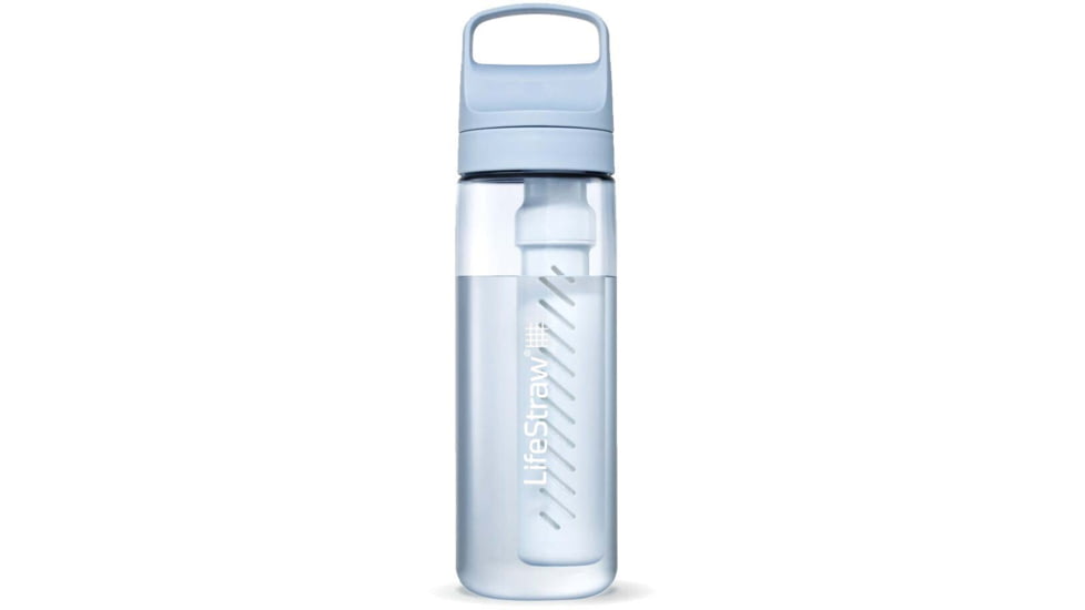 LifeStraw Go Water 22 Oz Bottle w/Filter, Icelandic Blue, 22oz, LGV422BLWW