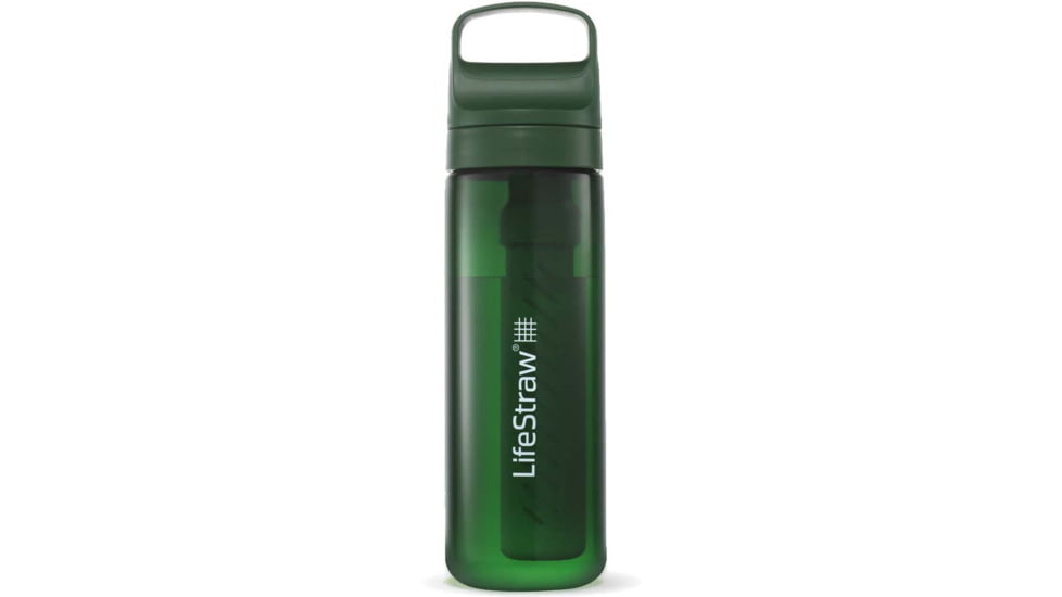 LifeStraw Go Water 22 Oz Bottle w/Filter, Terrace Green, 22oz, LGV422GRWW