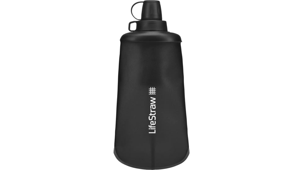 LifeStraw Peak Series Collapsible Squeeze Water Bottle Filter System, Dark Mountain Gray, 650 ml, LSPSFXMLAN1