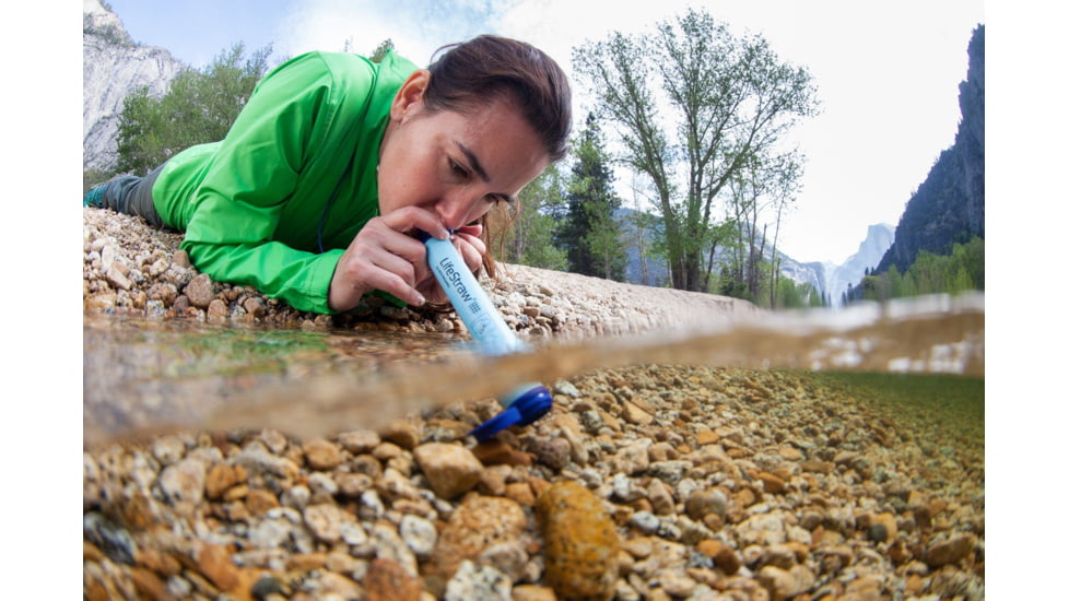 LifeStraw Personal Water Filter, Blue, EN-FR Pack, LSPHF010