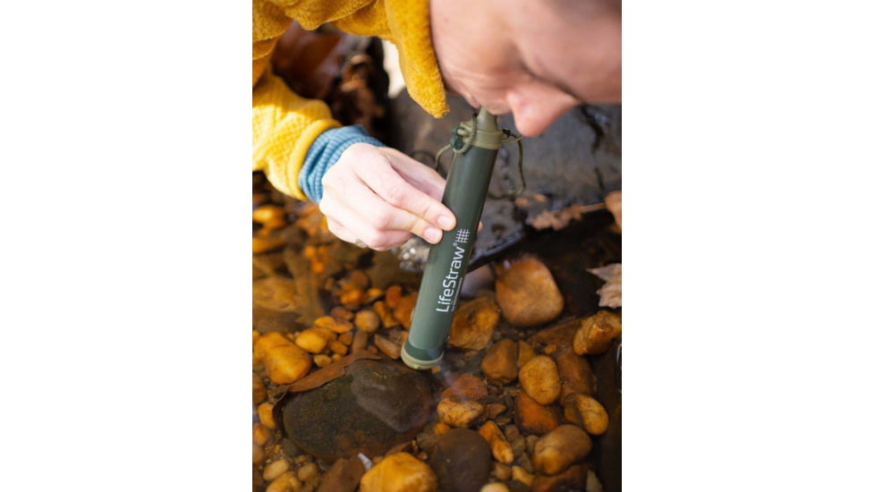 LifeStraw Personal Water Filter Straw, Green, LSPHF047