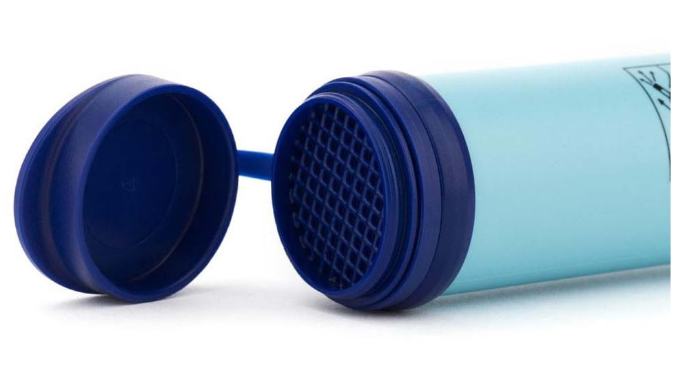 LifeStraw Personal Water Filter Straw, Dusty Mountain Blue, LSPHF038