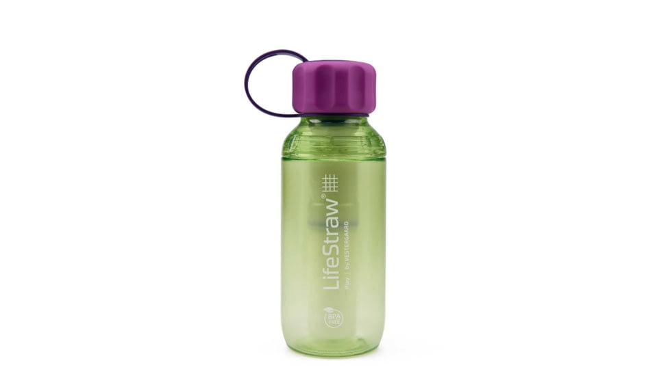 LifeStraw Play Kid Water Filter Bottle, Lime, EN-FR Pack, LSPYLRLI02