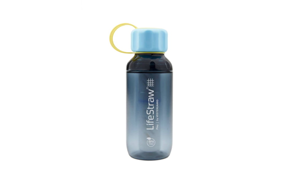 LifeStraw Play Kid Water Filter Bottle, Stormy, EN-FR Pack, LSPYLRST02