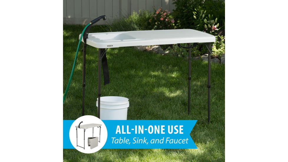 Lifetime Products 4-Foot Fillet Table, White, 280560