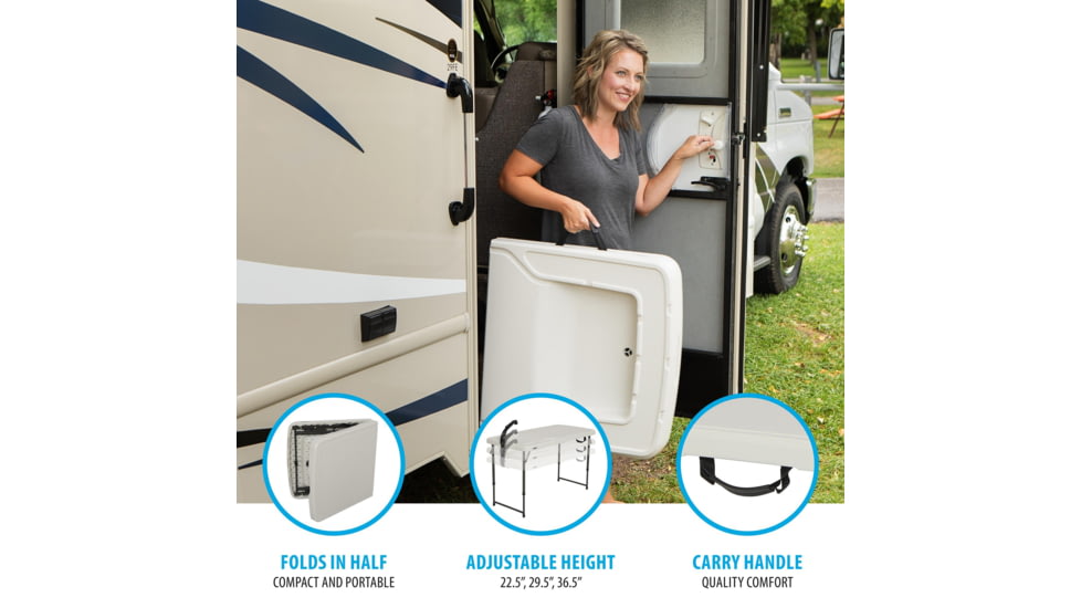 Lifetime Products 4-Foot Fillet Table, White, 280560