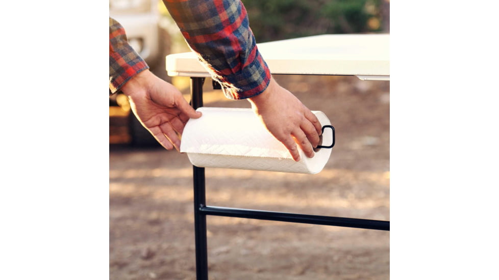 Lifetime Products 5-ft Fold-in-Half Camping Table, White, 280875