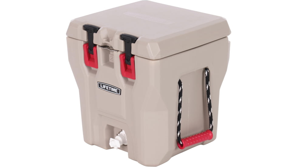 Lifetime Products 5-Gallon Multi-Purpose Water Cooler, Khaki/Red, 91230