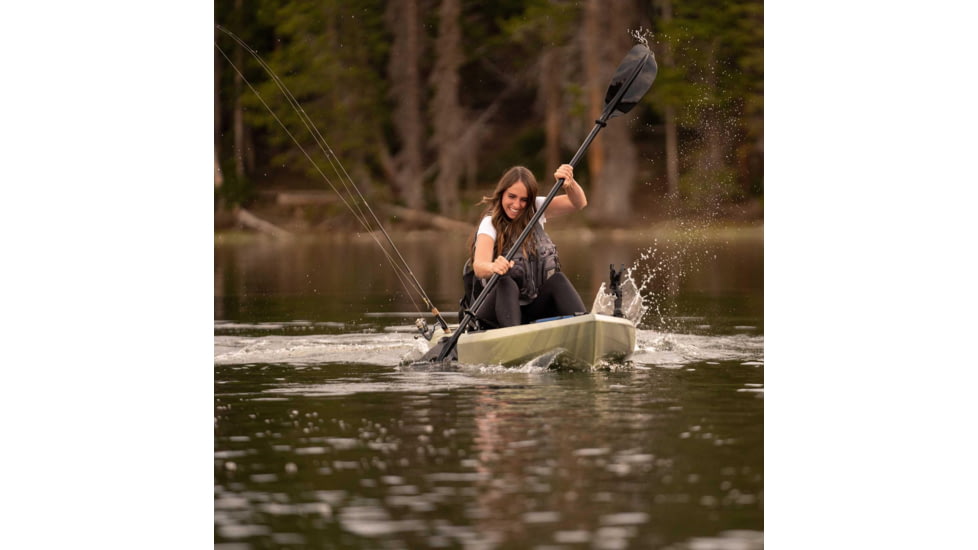Lifetime Products Kenai Pro Angler 100 Fishing Kayak w/Paddle, Moss Fusion, 91149