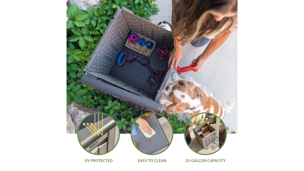 Lifetime Products 25 Gallon Outdoor Storage Cube
