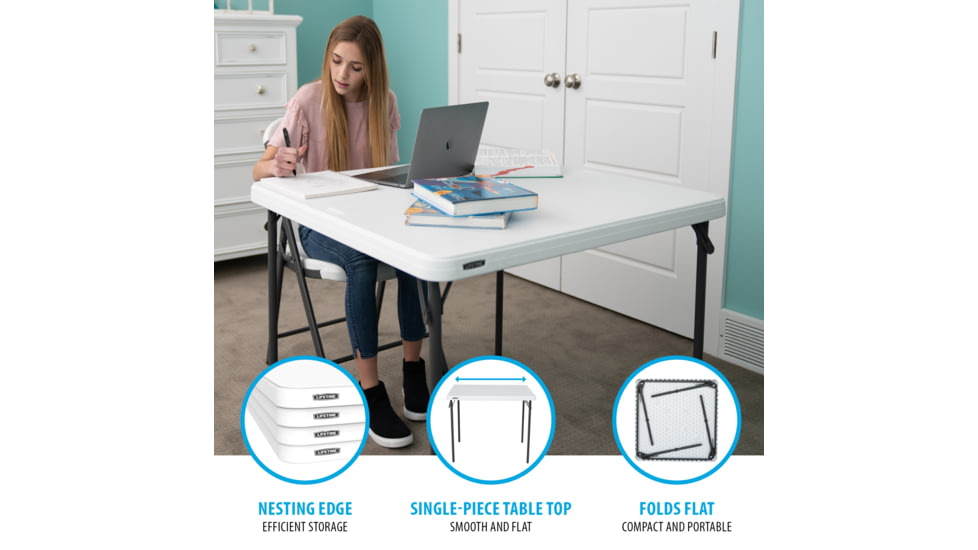Lifetime Products 37 inch Square Commercial Grade Table