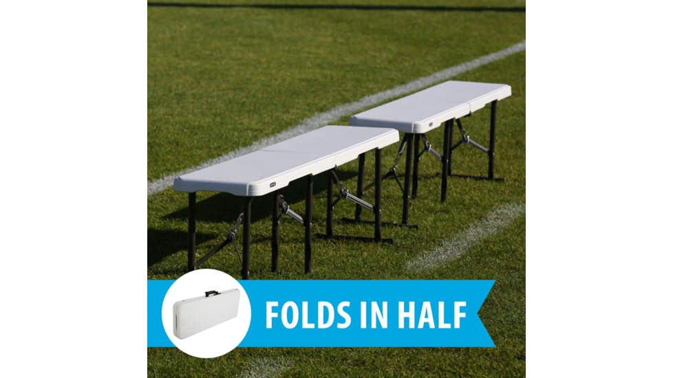 Lifetime Products 5-Foot Fold-In-Half Light Commercial Bench