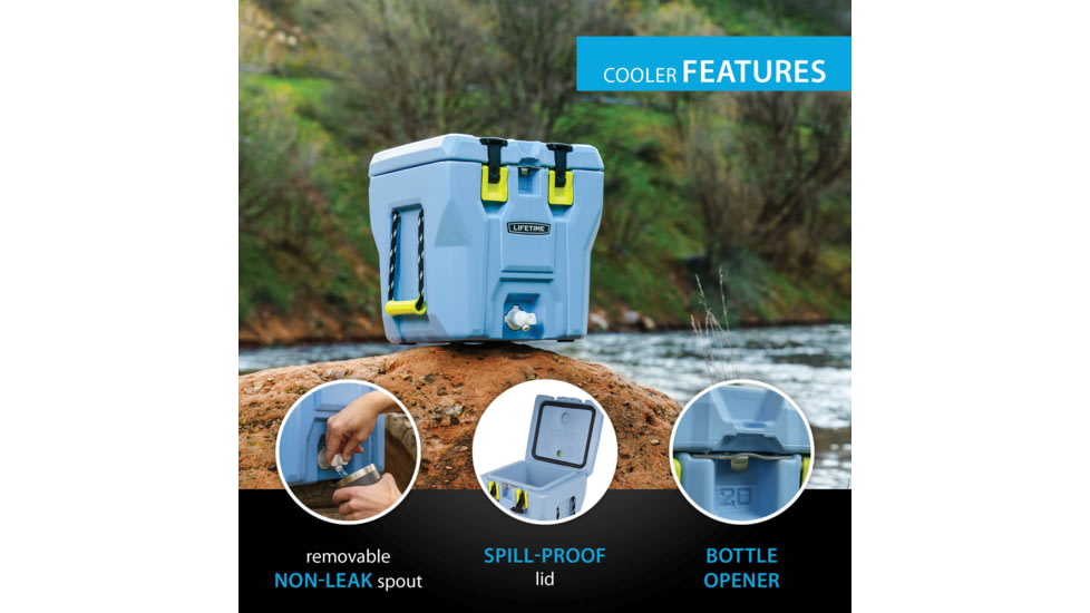 Lifetime Products 5 Gallon Drink Cooler &amp; Beverage Dispenser