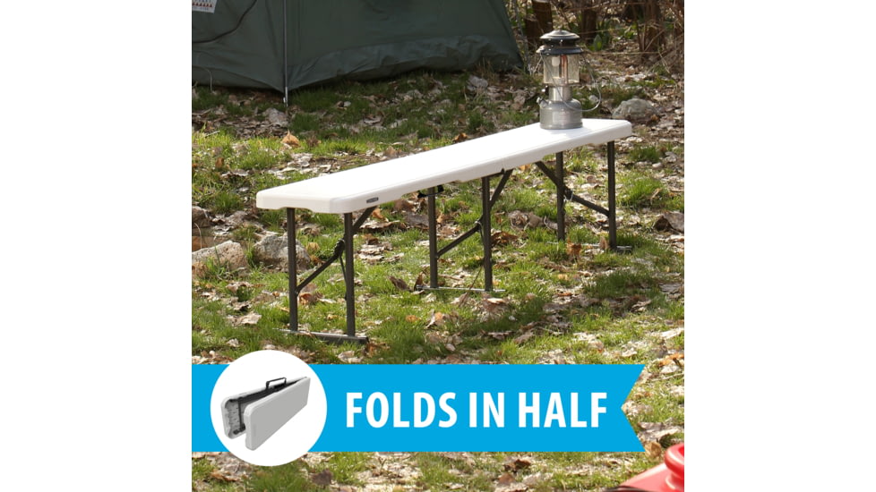 Lifetime Products 6-Foot Fold-In-Half Light Commercial Bench