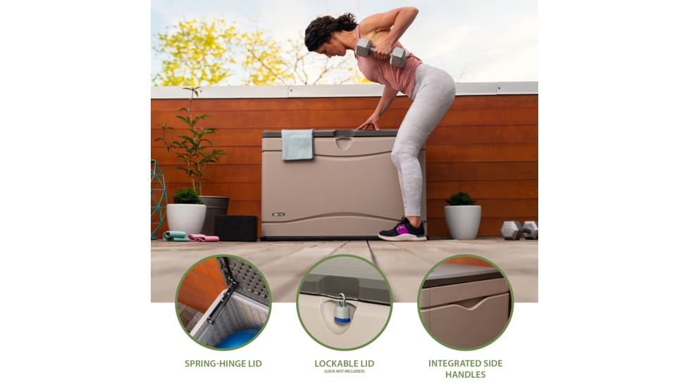 Lifetime Products 80 Gallon Outdoor Storage Deck Box