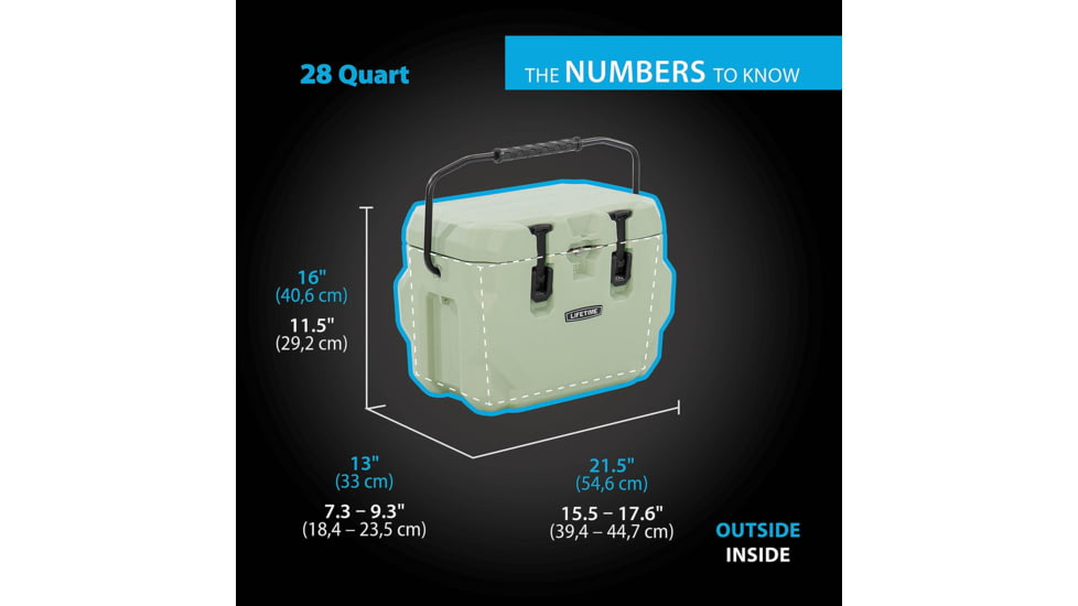 Lifetime Products Glacier, 28 Quart, Hard Cooler