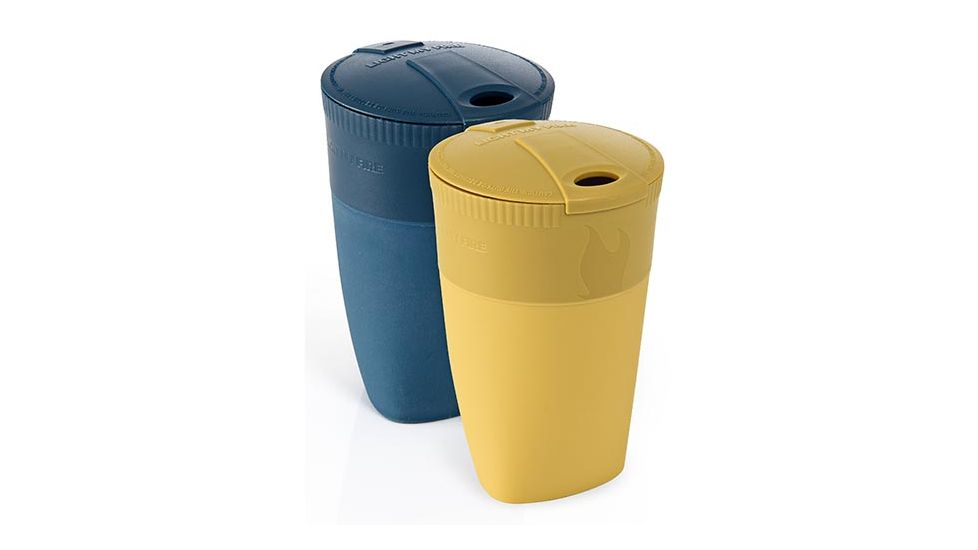 Light My Fire Pack-Up-Cup, 2-Pack, MustyYellow/HazyBlue, LMF-2423911413