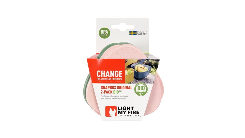 Light My Fire SnapBox O 2-Pack, SandyGreen/DustyPink, LMF-2403511313