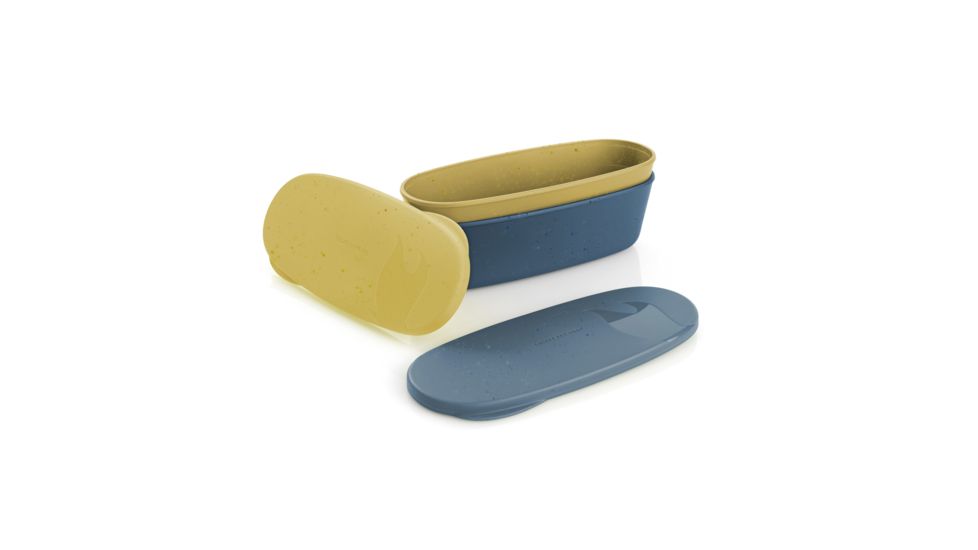 Light My Fire SnapBox Oval 2-Pack, MustyYellow/HazyBlue, LMF-2404111413