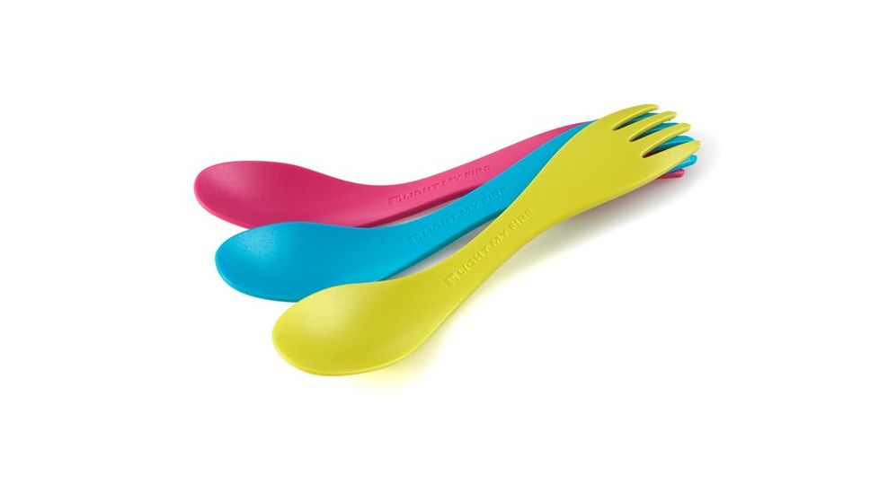 Light My Fire Spork Little 3-Pack-Lime / Cyan / Fuchsia