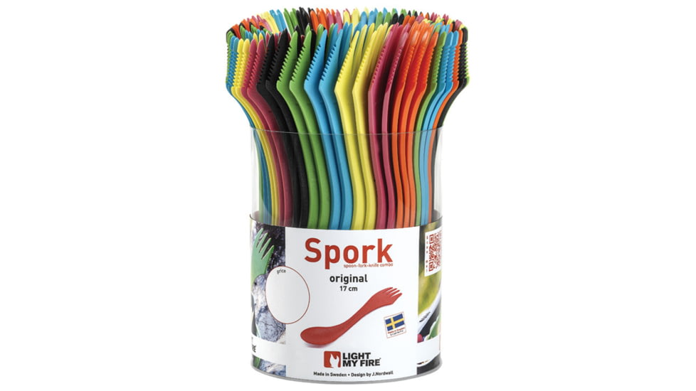 Light My Fire Spork Orig-bulk 25pk-asst Spir S-SP-BULK-T-ASST-SPI