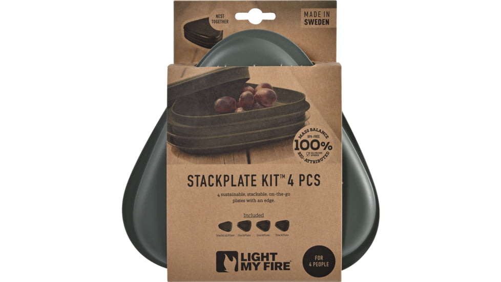 Light My Fire StackPlate Kit 4-pack Sage, LMF01413115