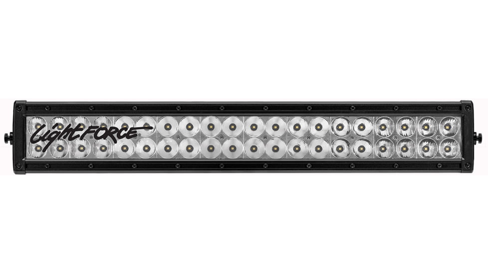 Lightforce Performance Lighting 20 in Double Row Light Bar, 5W Combo, Black, LEDBD20CUS