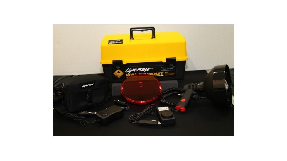 Lightforce Performance Lighting Striker Variable Power Dimmer, 9 Amp Hr Battery And Bag, Yellow/Black CBWALKPACVPU