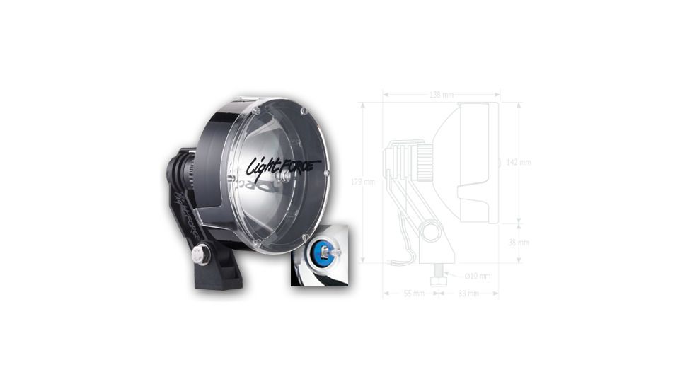 Lightforce RMDL Driving Light 140Mm - Hid Twin Pack HID140T