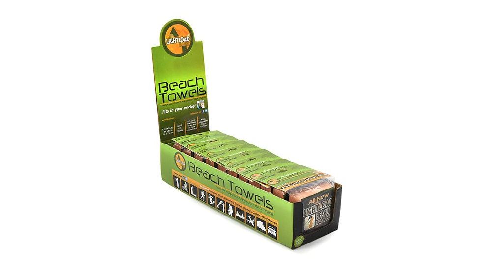 Lightload Towel Lightload Extra Strength Beach Towel, 12 Pack, Orange, Lyocell, LLT-00386