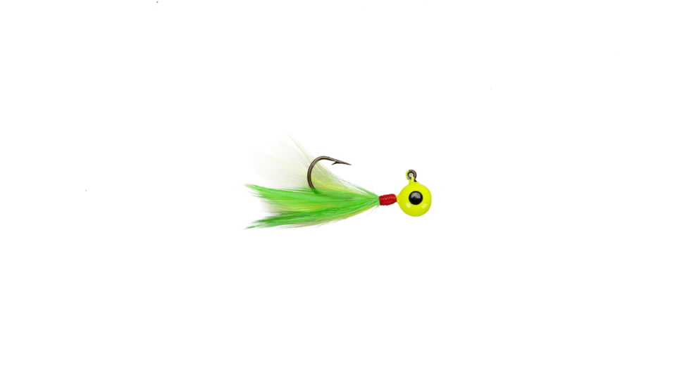 Lindy Little Nipper Fishing Jig, 1/32 oz, Chartreuse/Lime,2/Pack, LN033