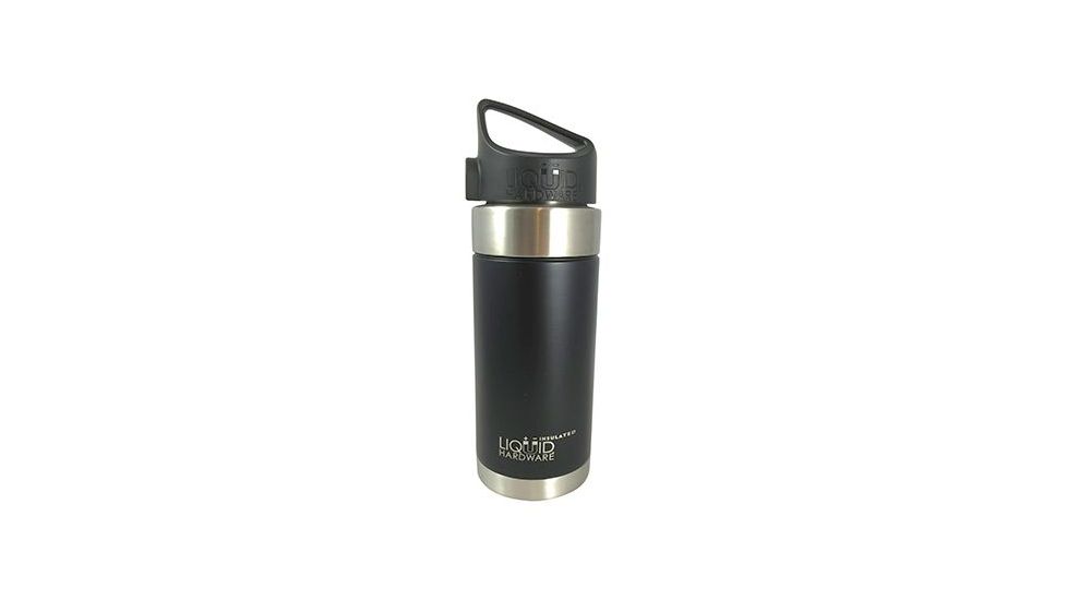 Liquid Hardware Sidewinder Insulated Bottle, 16oz, Matte Blk, Matte Black, LIQ-04347