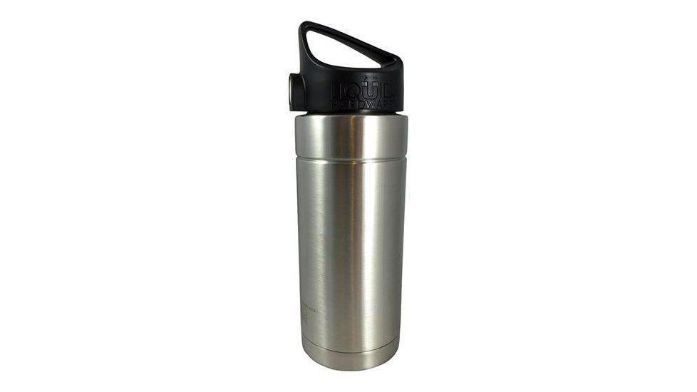 Liquid Hardware Sidewinder Insulated Bottle, 16oz, Stainless, Brushed Stainless, LIQ-04330