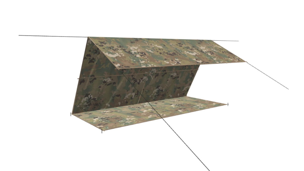 LiteFighter Gear Commando Field Tarp Tents, OCP Camouflage, 120in x 120in, CD1100-OCP