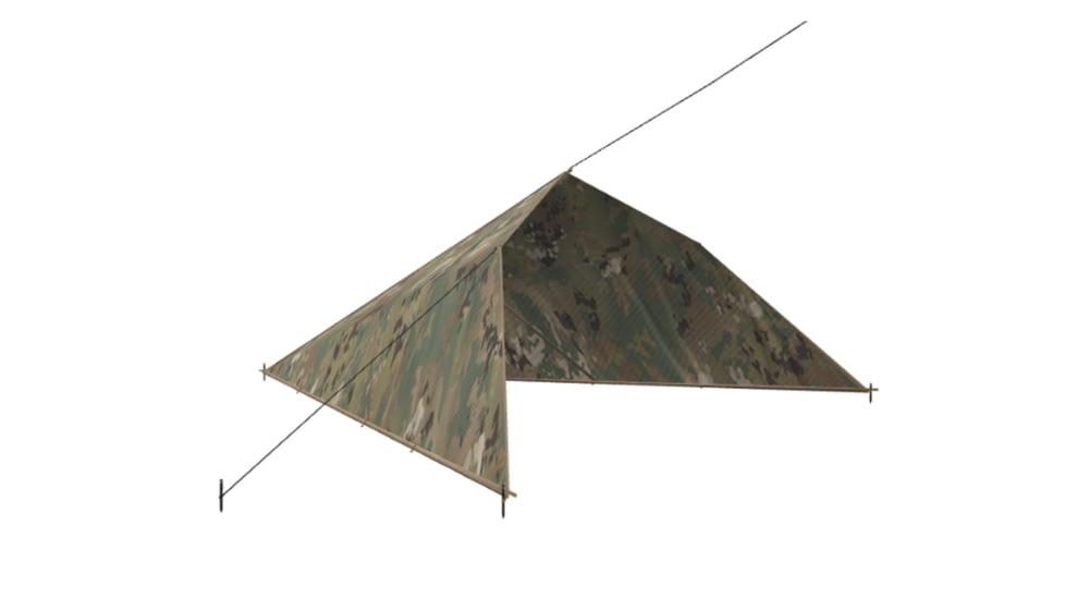 LiteFighter Gear Commando Field Tarp Tents, OCP Camouflage, 120in x 120in, CD1100-OCP