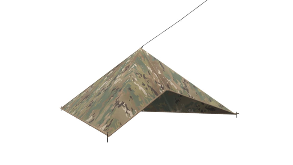 LiteFighter Gear Commando Field Tarp Tents, OCP Camouflage, 120in x 120in, CD1100-OCP