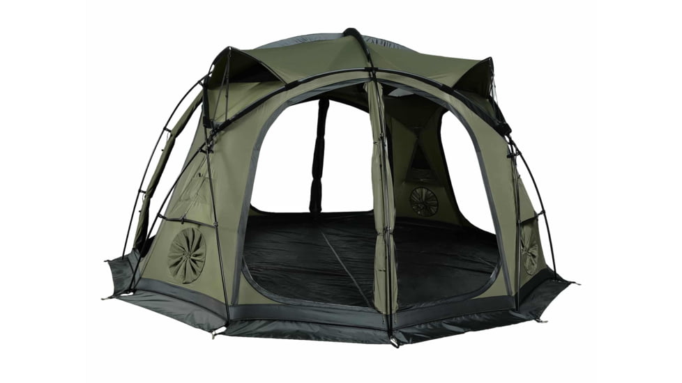 LiteFighter Dragoon Expeditionary Tent, Delta Green 499, 157.5in x 157.5in x 77in, DG5100-GRN