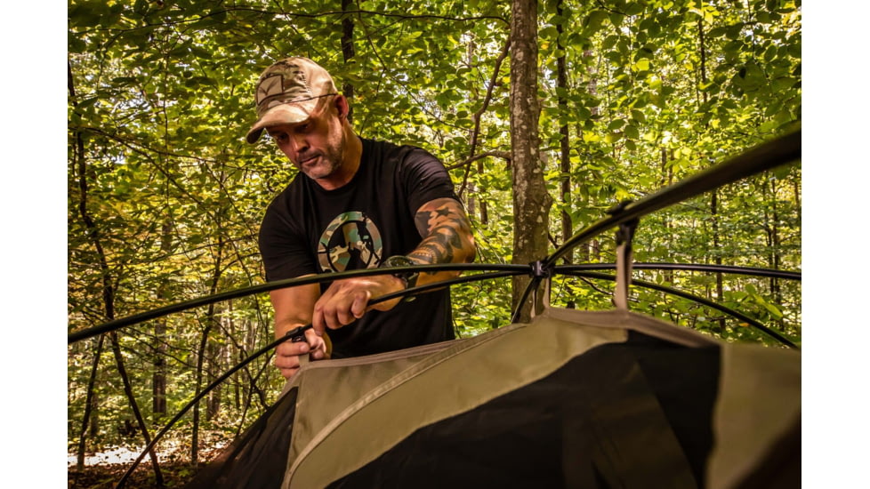 LiteFighter Fido Ai Two Person Shelter System, Multicam Camouflage, 90in x 42in x 56in, AI2100-MUL