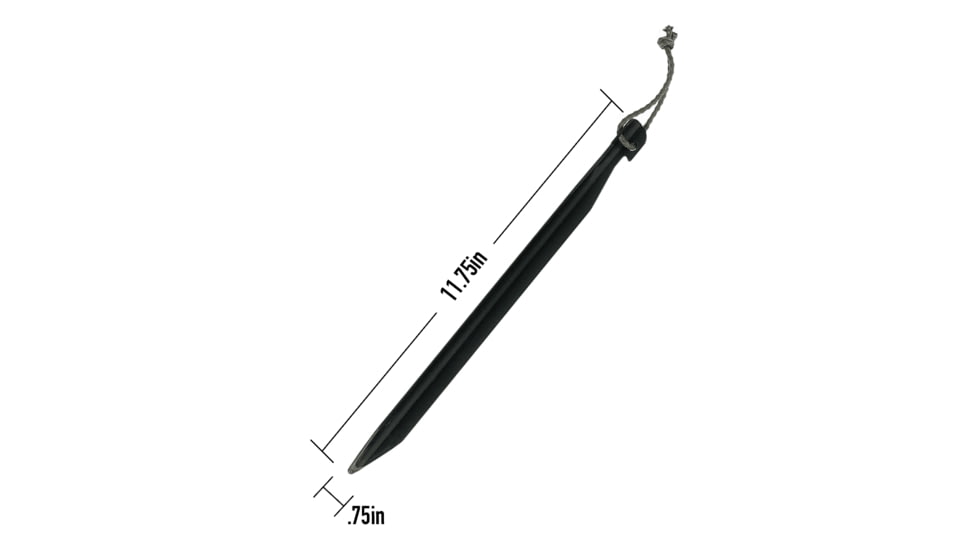 LiteFighter T-Stakes, Set of 4, Black, 11.75in x 0.75in, TB1104-BLK