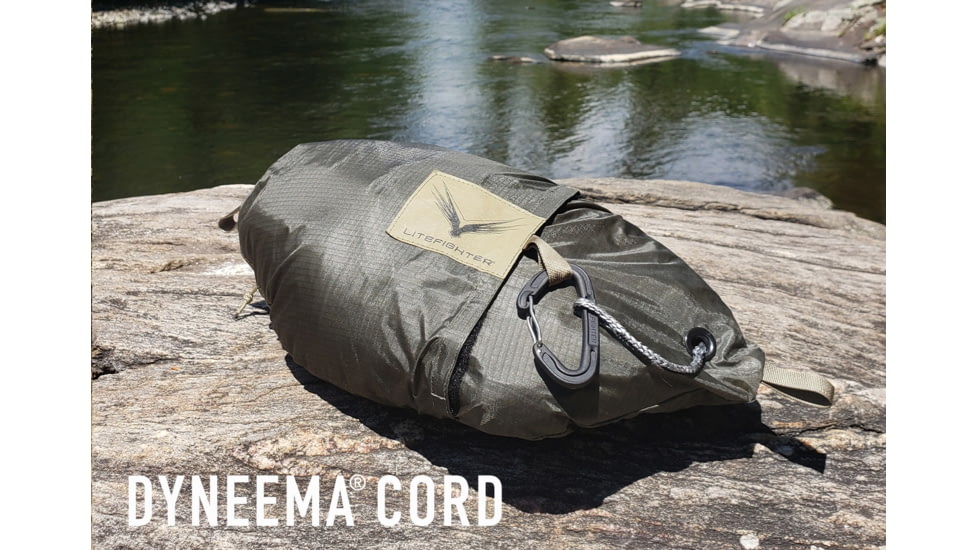LiteFighter Gear Recondo 1 Jungle Hammock System W/ Rain Tarp, Delta Green 499, 104in x 55in, RC1100-OCP